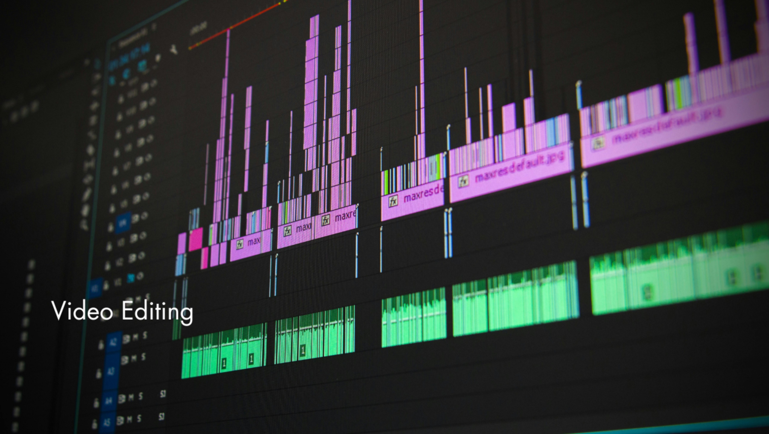 video editing 2550x1440